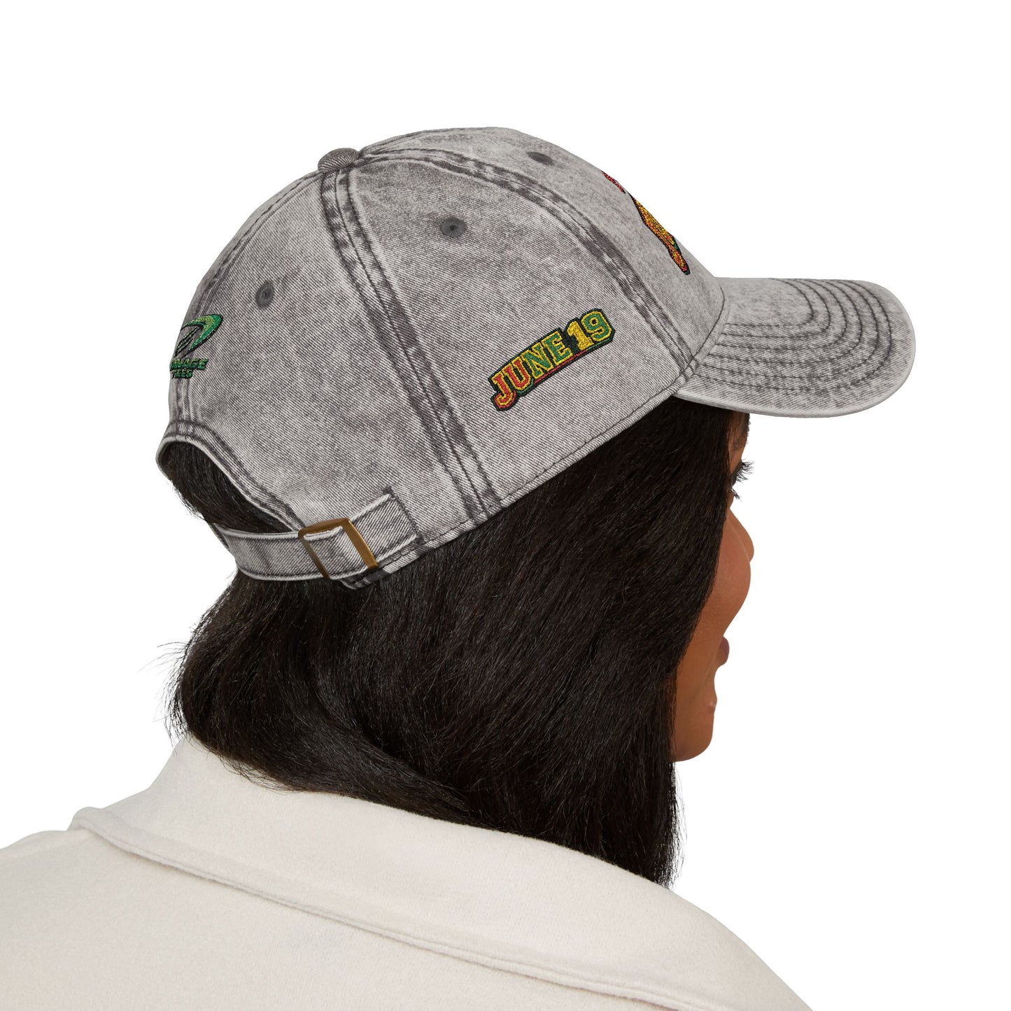 Vintage Embroidered Juneteenth — Freedom Day Cap
