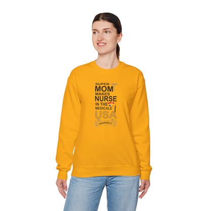 Super Mom Nurse Crewneck Sweatshirt | Medical Gifts, Nursing Sweatshirt