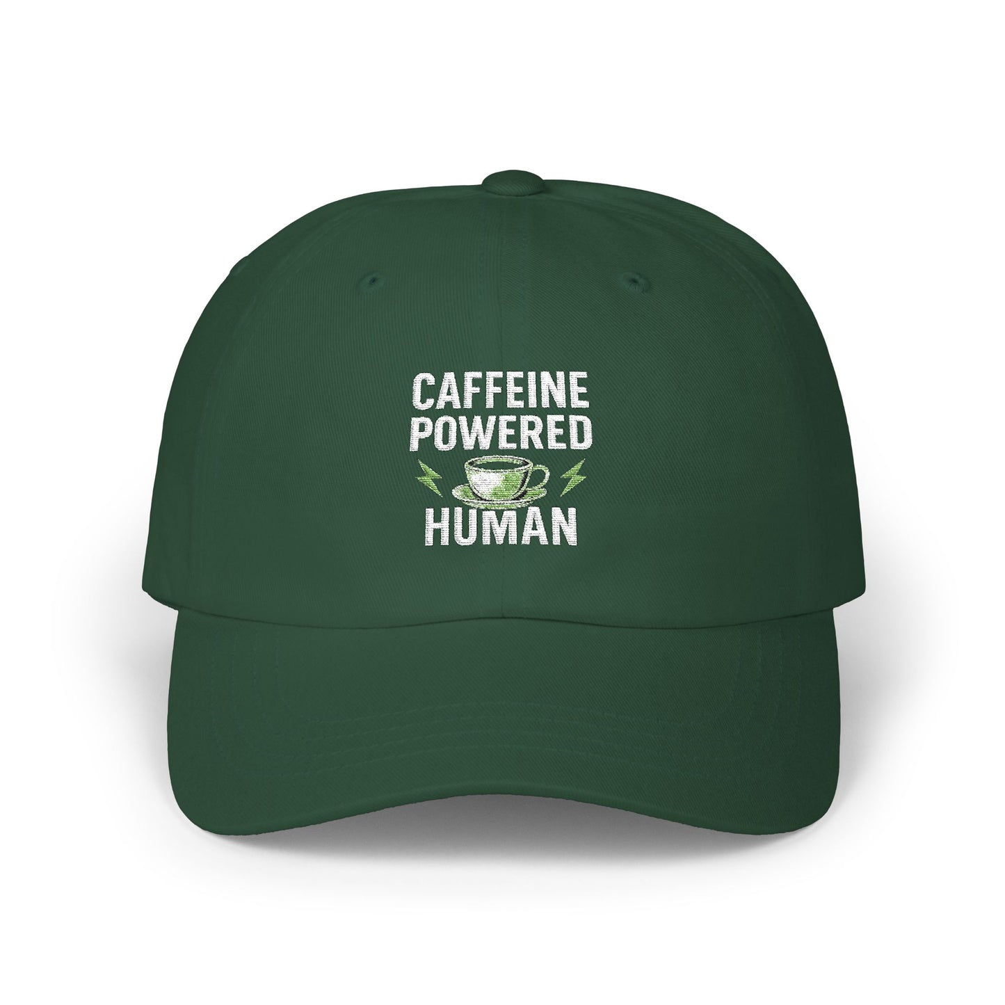 Caffeine Powered Dad Cap | Classic Dad Hat for Coffee Lovers, Perfect Gift for Father's Day, Casual Outings, Everyday Wear, Unisex Hat