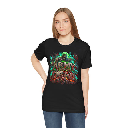 Army of the Dead Graphic T-Shirt – Neon Zombie Horror Tee