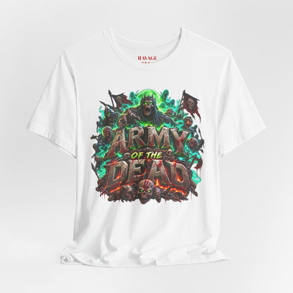 Army of the Dead Graphic T-Shirt – Neon Zombie Horror Tee