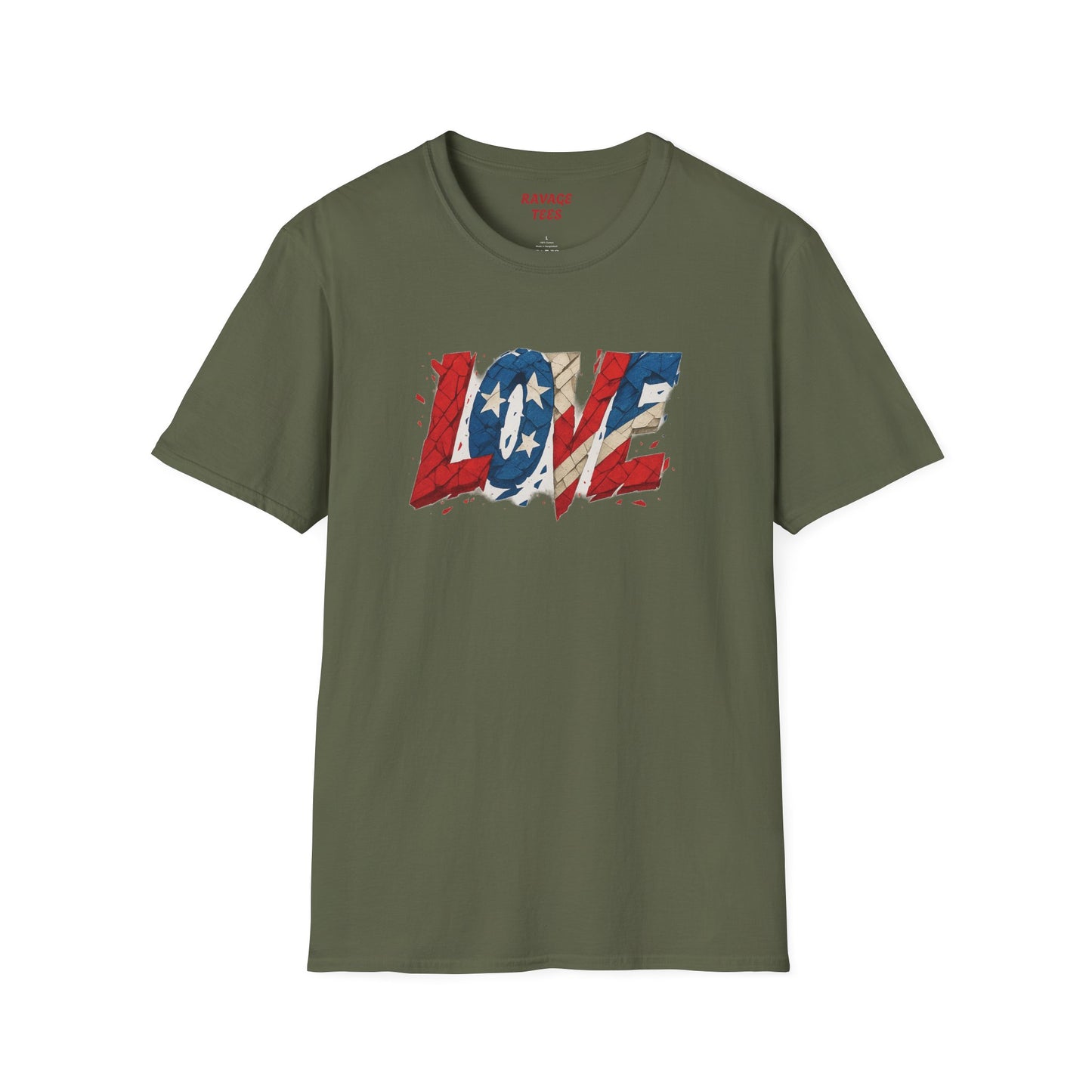 "Freedom & Love" Tee: Unisex 4th of July Graphic Shirt Gift