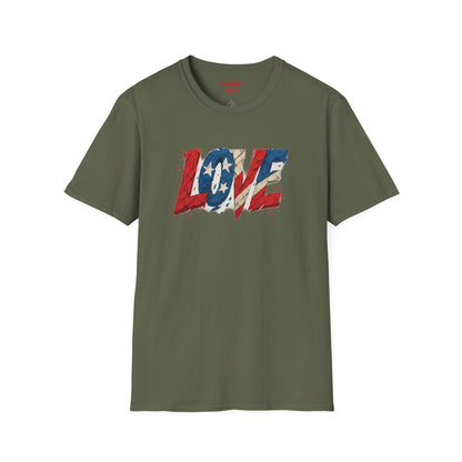 "Freedom & Love" Tee: Unisex 4th of July Graphic Shirt Gift