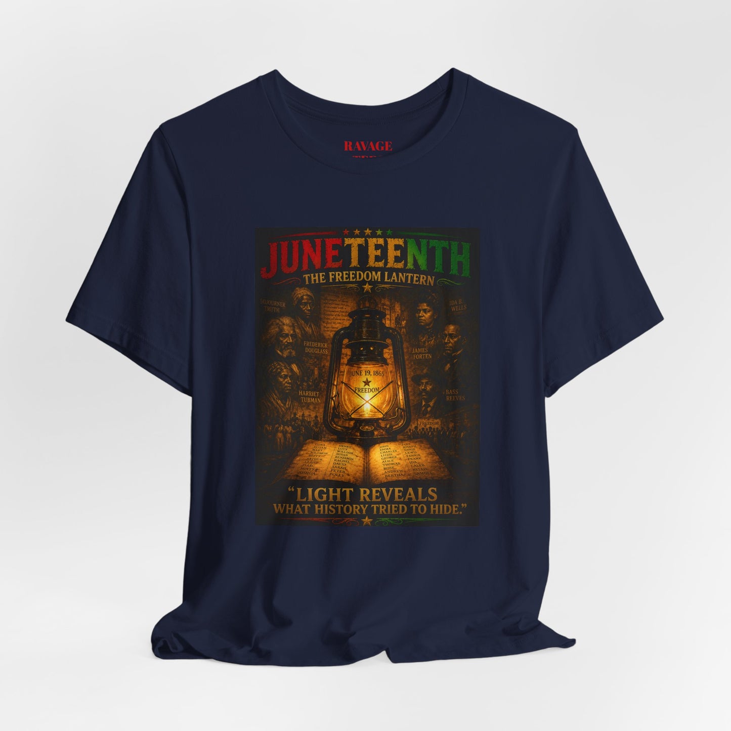 Juneteenth Lantern T-Shirt – "Light Reveals What History Tried to Hide"