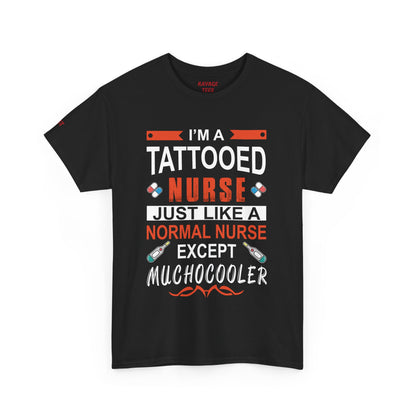 Tattooed Nurse Tee - Unisex Cotton Shirt for Nurse Appreciation, Medical Humor Tee, Fun [...]