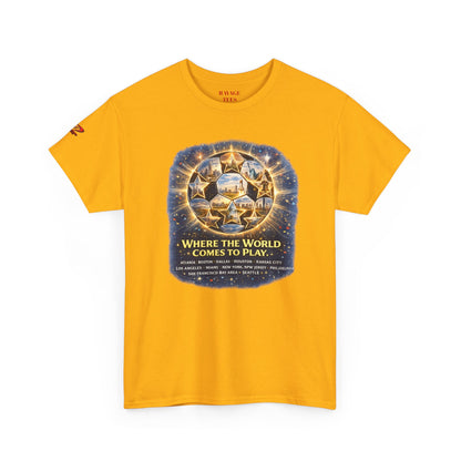 World Cup 2022 T-Shirt — "Where the World Comes to Play"