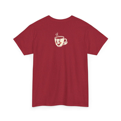 Coffee Lover's Unisex Tee - I Run on Chaos and Caffeine, Funny T-Shirt, Gift for Coffee Enthusiasts, Casual Wear, Relaxed Fit