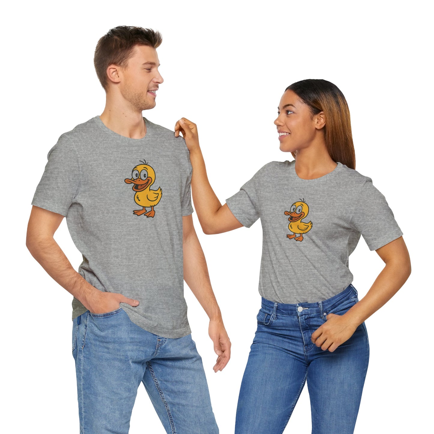Cute Duck Graphic Tee for Animal Lovers, Unisex T-Shirt, Funny Gift Idea, Casual Wear, Summer Outfit