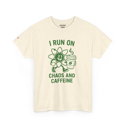 Caffeine Chaos Tee - Fun Unisex Shirt for Coffee Lovers