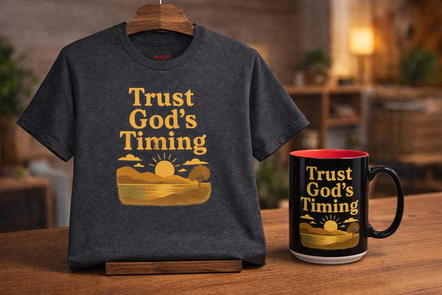 Faith Starter Bundle – Christian Tee + Mug Set
