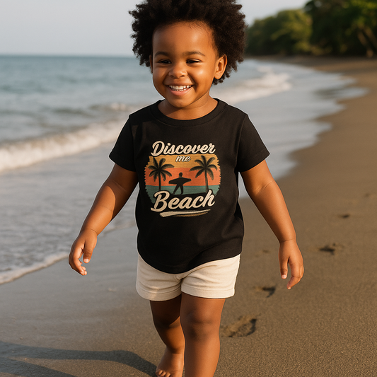 Vintage Surf Style T-Shirt – Discover the Beach